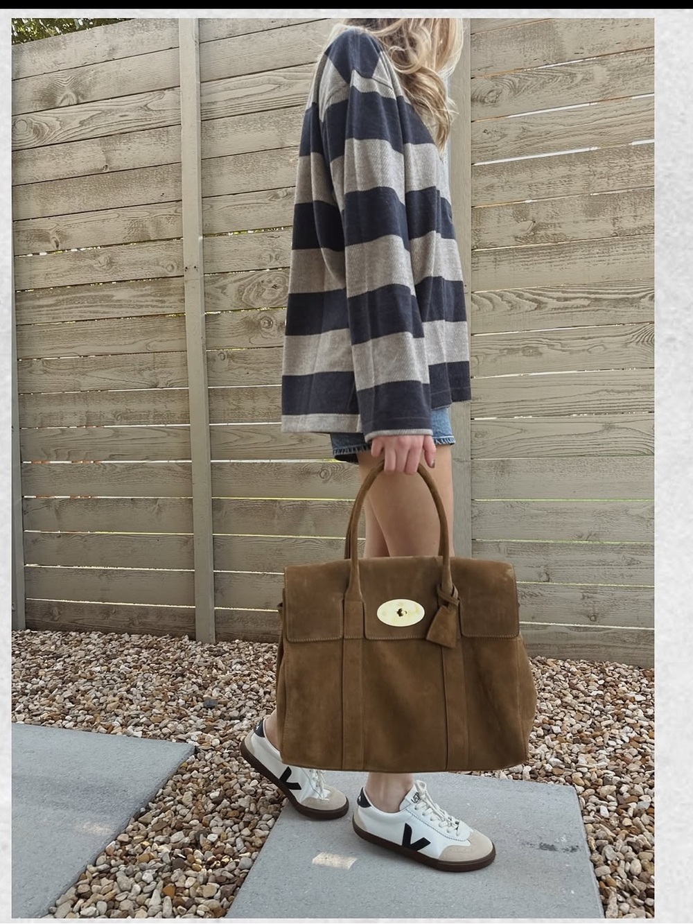Mulberry suede bayswater bag - Picture 1 of 12